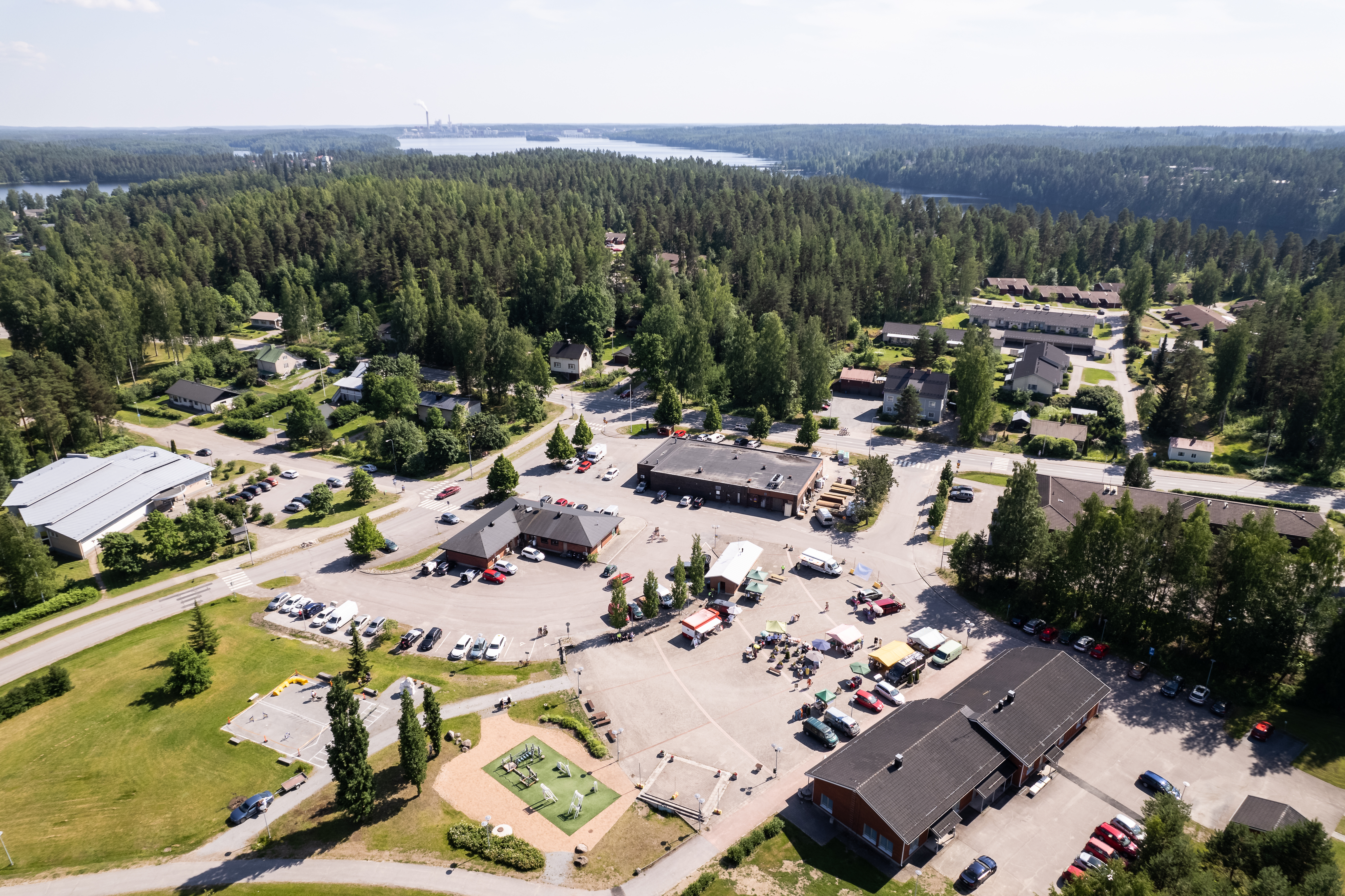 Yleiskuva kunnan keskustaajamasta