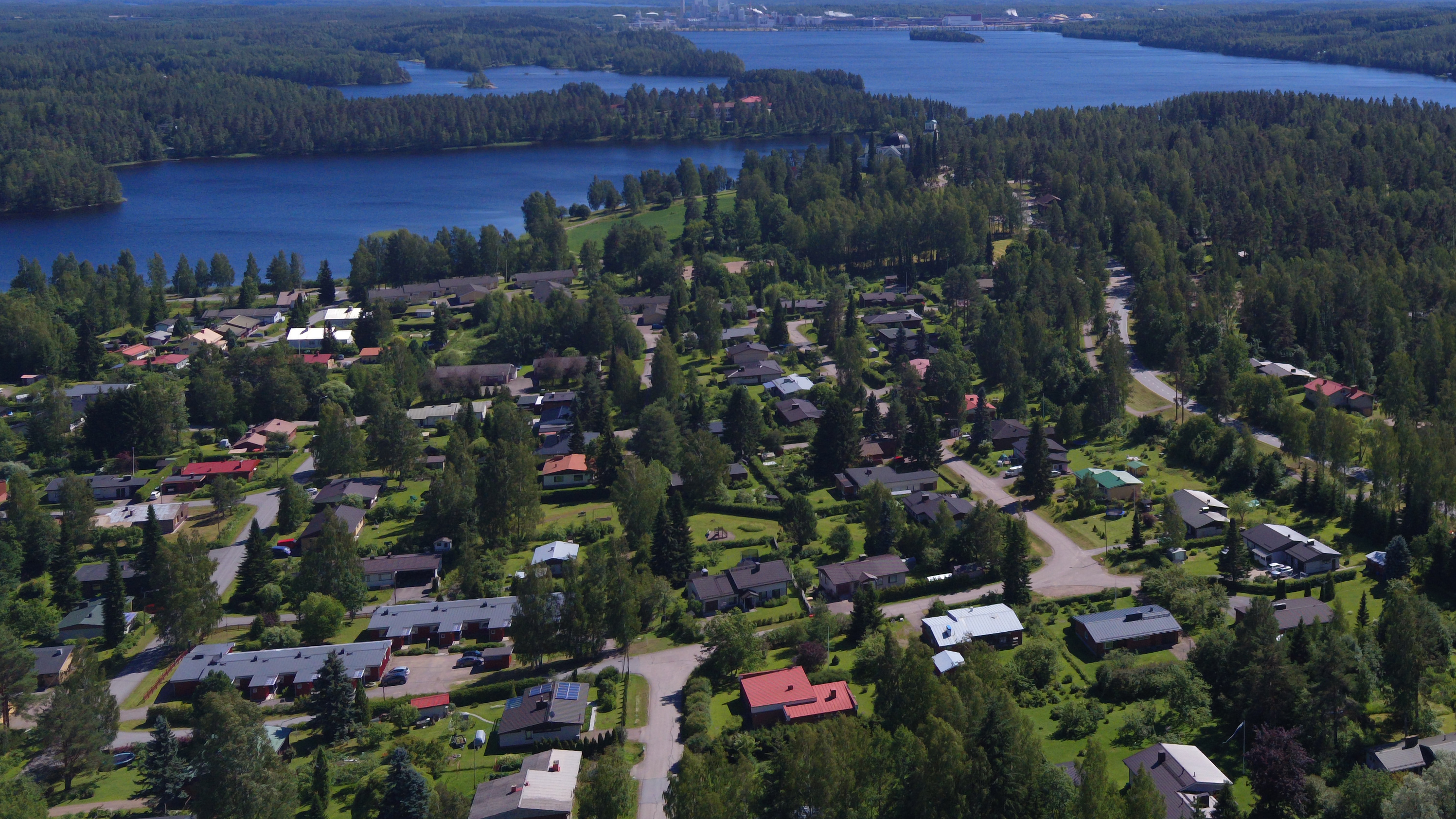 Keskustaajama ilmakuva