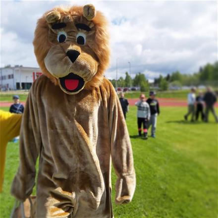 Leijona urheilukentällä