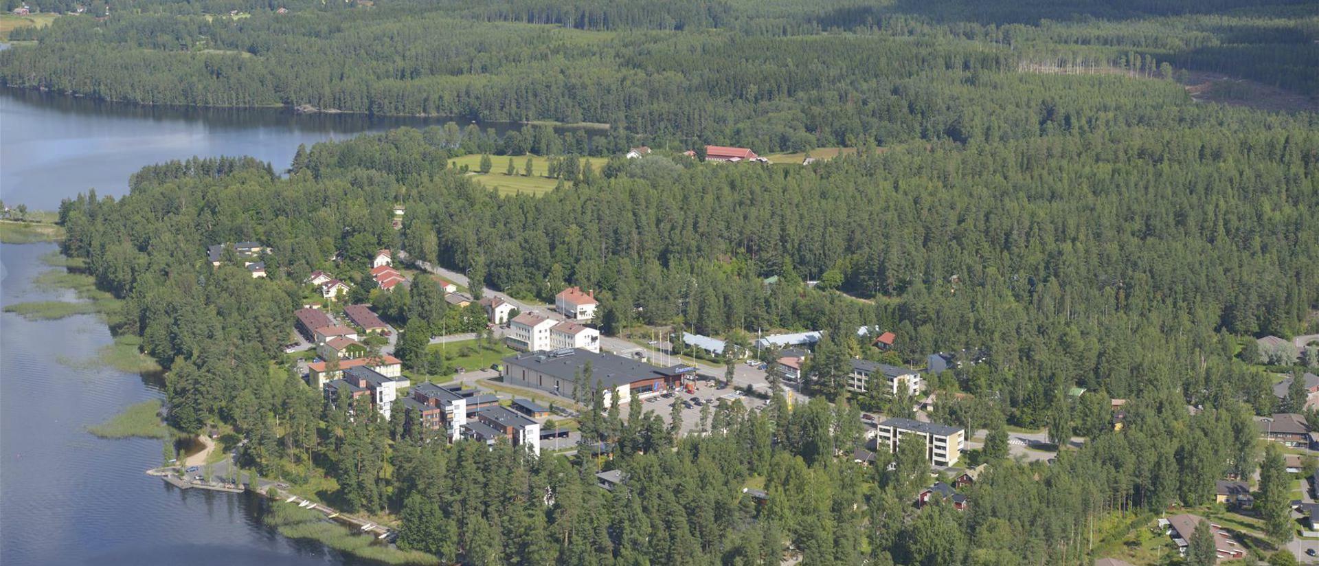 Ilmakuva keskustaajamasta