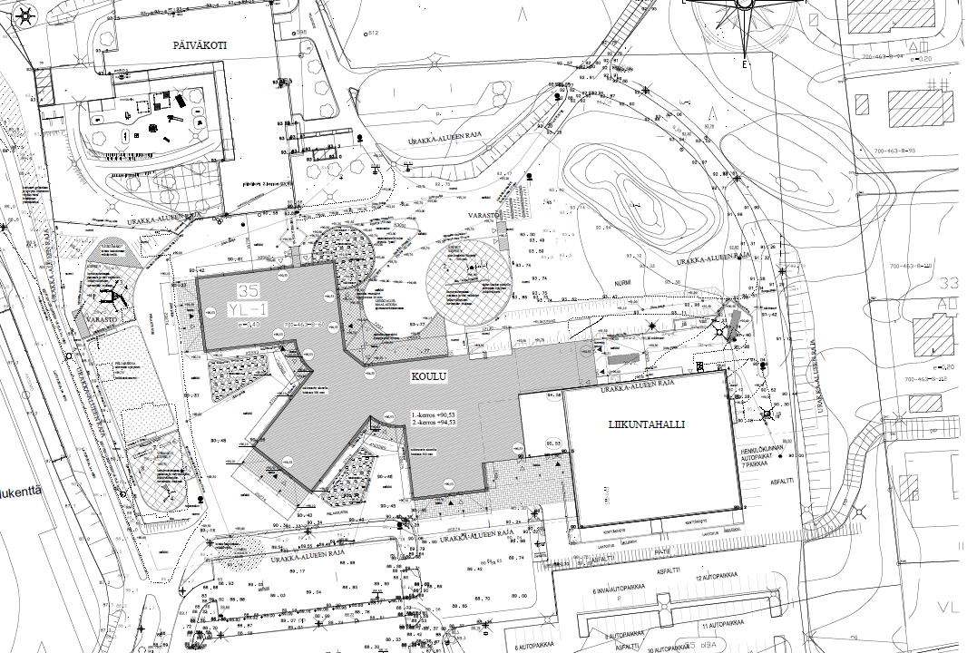 Rakennuksen pohjapiirros